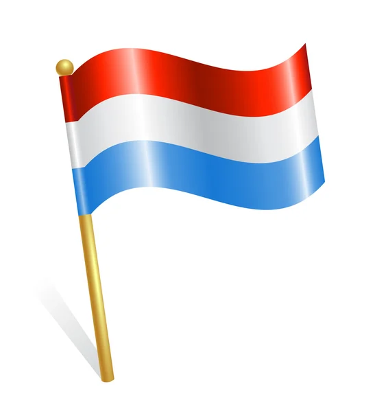 País de Luxemburgo Bandeira — Vetor de Stock