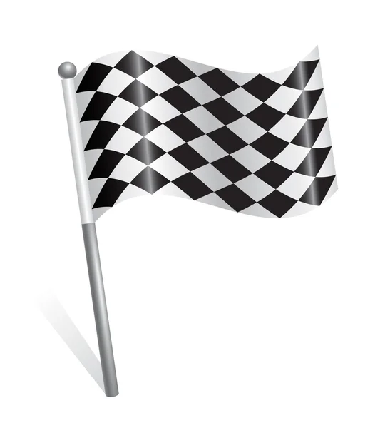 Ícone de bandeira de rali — Vetor de Stock