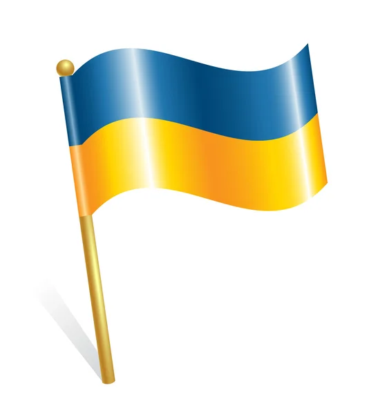 Country Ukraine flag — Stock Vector