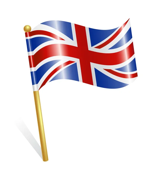 País Bandera del Reino Unido — Vector de stock