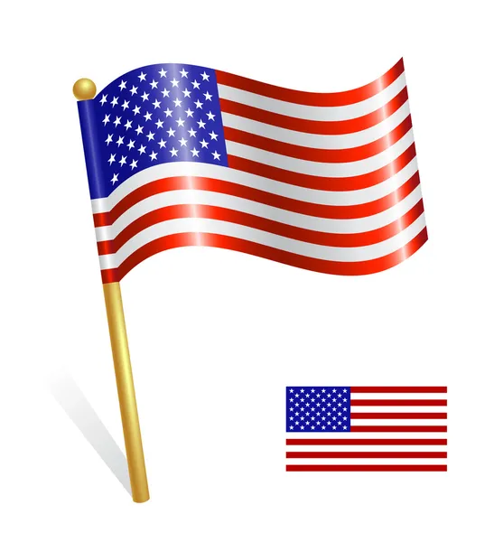 Σημαία χώρας ΗΠΑ — Διανυσματικό Αρχείο