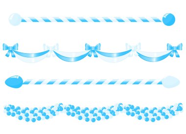 Banner for decoration in traditional colors of Bavaria. Vector-I clipart