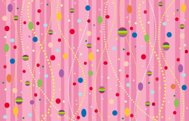 Colorful confetti background. Vector Illustration clipart