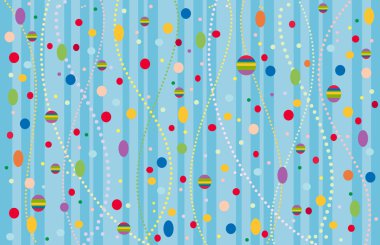 Colorful confetti background. Vector Illustration clipart