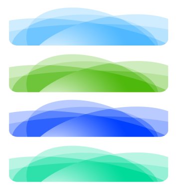 Set of abstract banners. Vector-Illustration clipart
