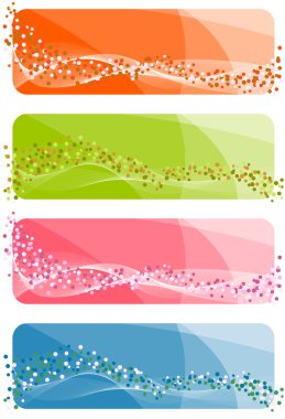 Set of abstract banners. Vector-Illustration clipart