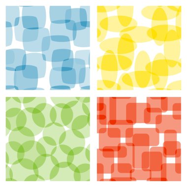 Set of seamless patterns. Vector-Illustration clipart