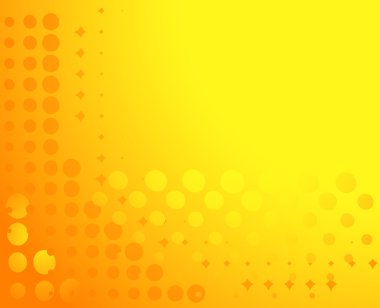 Spotted background in yellow. Vector-Illustration clipart