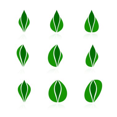 Set of logos - plant. Vector-Illustration clipart