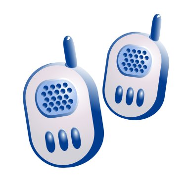 Babyphone isolated on white background. Vector-Illustration clipart