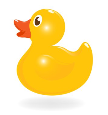 Classical rubber-duck. Vector-Illustration clipart