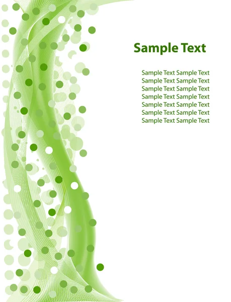 Groene golf achtergrond. vectorillustratie — Stockvector