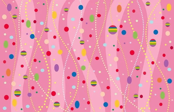 Барвистий фон з конфетті. Векторна ілюстрація — стоковий вектор