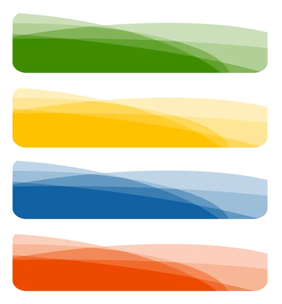 Conjunto de banners abstractos. Vector-Ilustración — Vector de stock