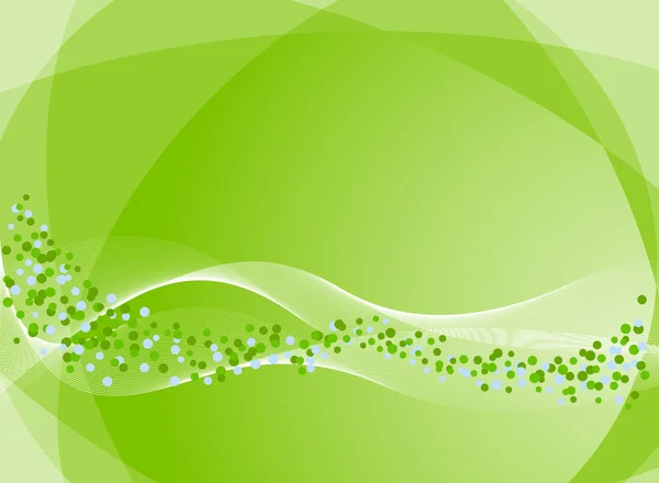 Abstrakter Hintergrund in grün. Vektor-Illustration — Stockvektor
