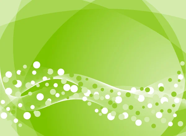 Abstrakter Hintergrund in grün. Vektor-Illustration — Stockvektor