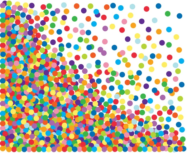 Marco de confeti colorido. Ilustración vectorial — Vector de stock