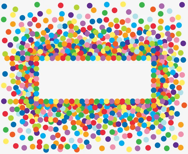 Ramki kolorowe konfetti. Ilustracja wektorowa — Wektor stockowy