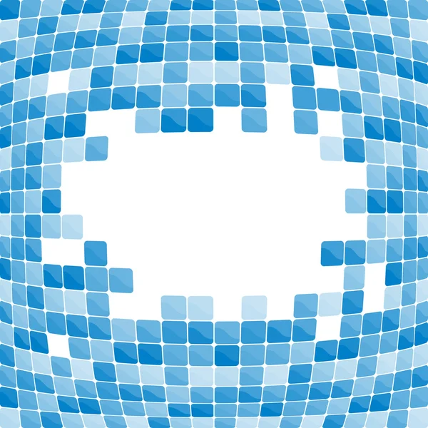 Blauwe mozaïek achtergrond. vectorillustratie — Stockvector