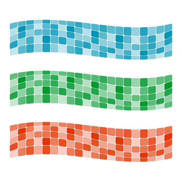 Färgglad mosaik banner. vektor illustration — Stock vektor