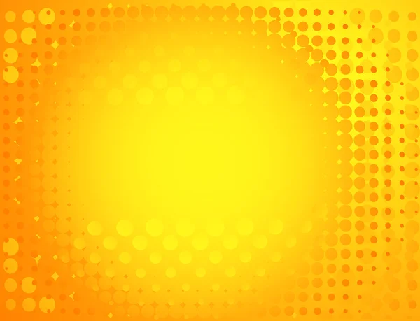 黄色の斑点を付けられた背景。ベクトル イラスト — ストックベクタ