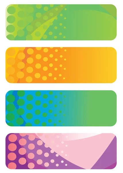 Sæt abstrakte bannere. Vektorillustration – Stock-vektor