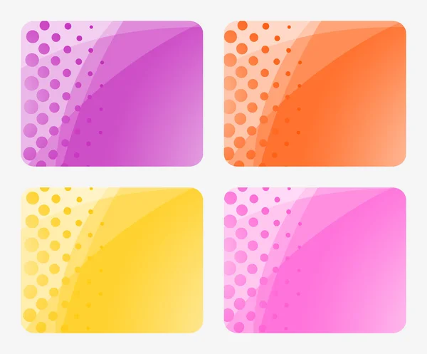 Set of abstract backgrounds. Vector-Illustration — Stock Vector
