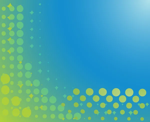 Gefleckter Hintergrund in blau und grün. Vektor-Illustration — Stockvektor