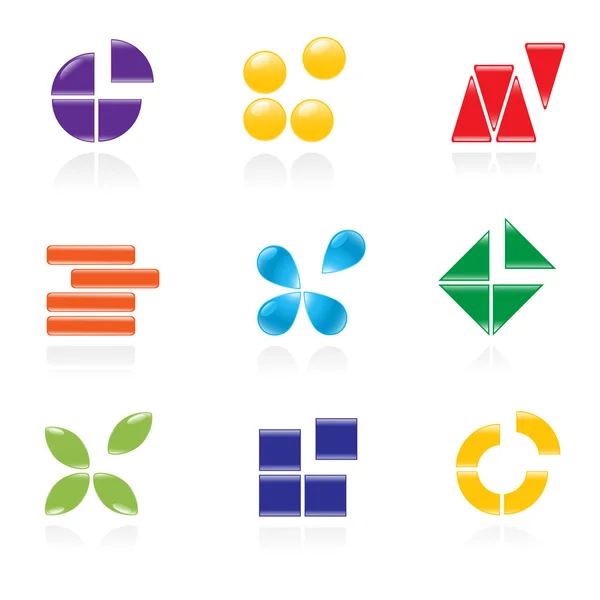Zbiór logo. Ilustracja wektorowa — Wektor stockowy