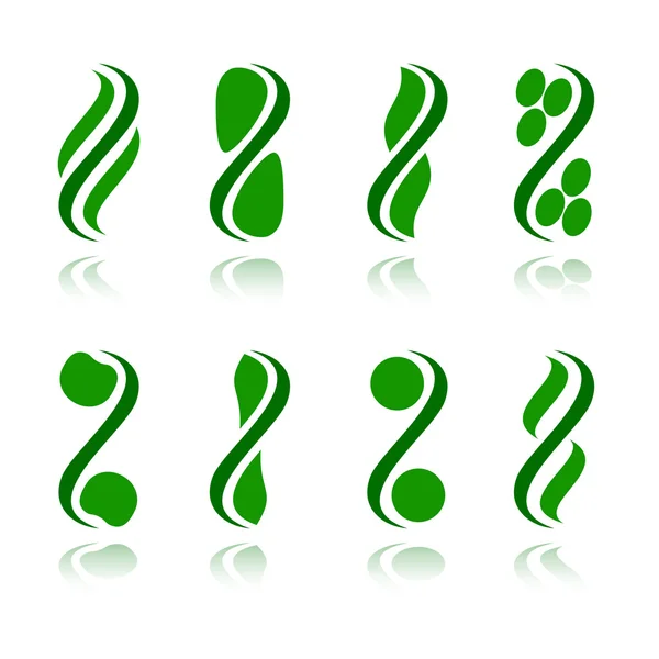 Set of logos - plant. Vector-Illustration — Stock Vector
