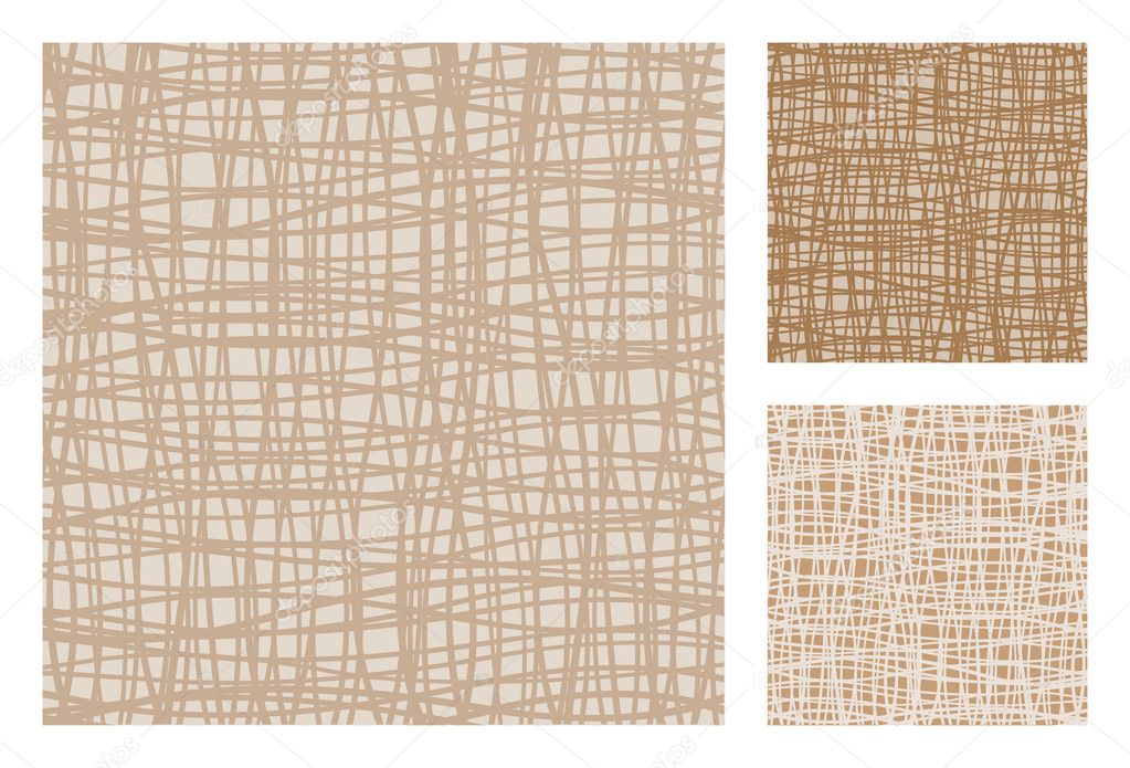 3 versions of abstract retro-patterns. Vector-Illustration