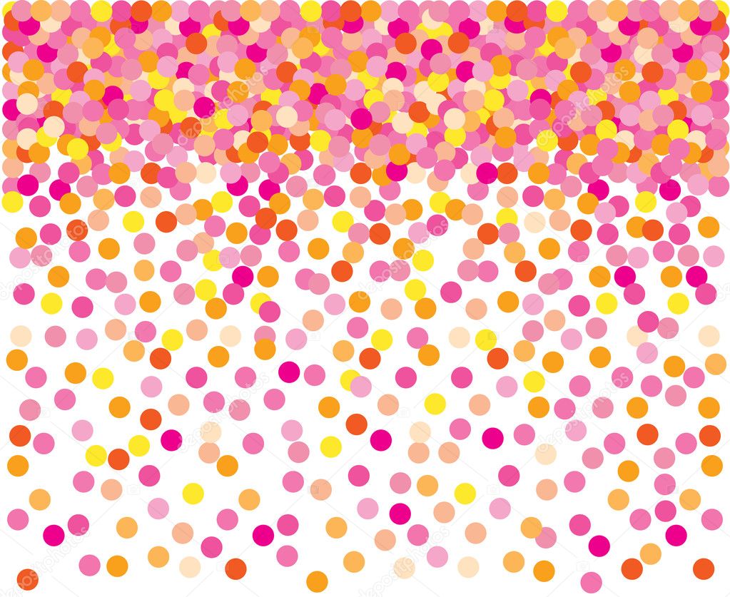 Pink confetti background. 