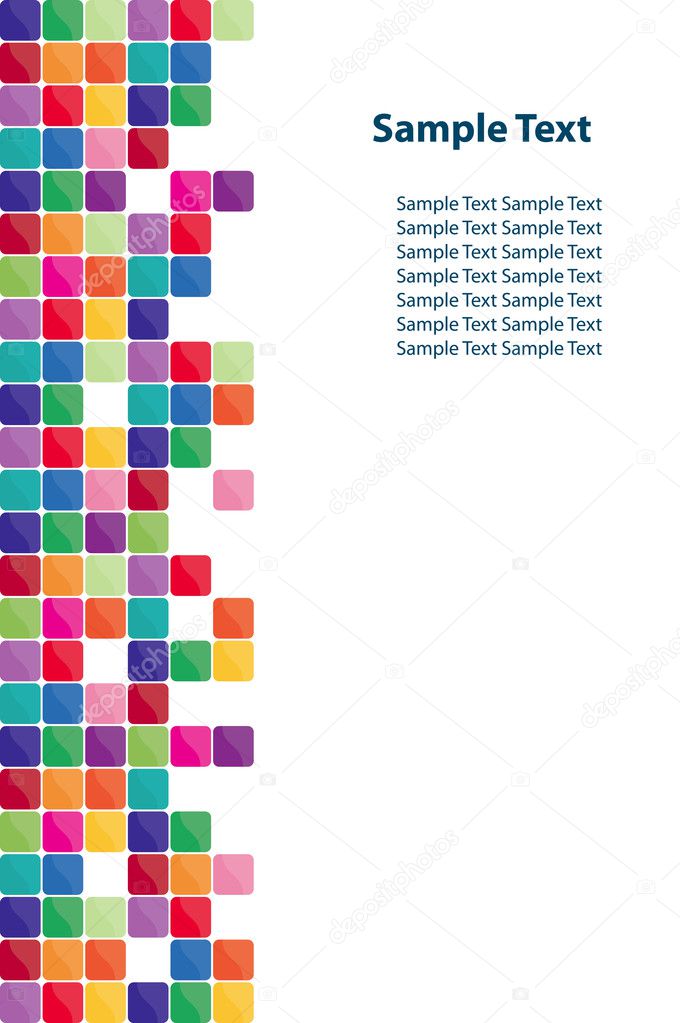Colorful mosaic background. Vector-Illustration