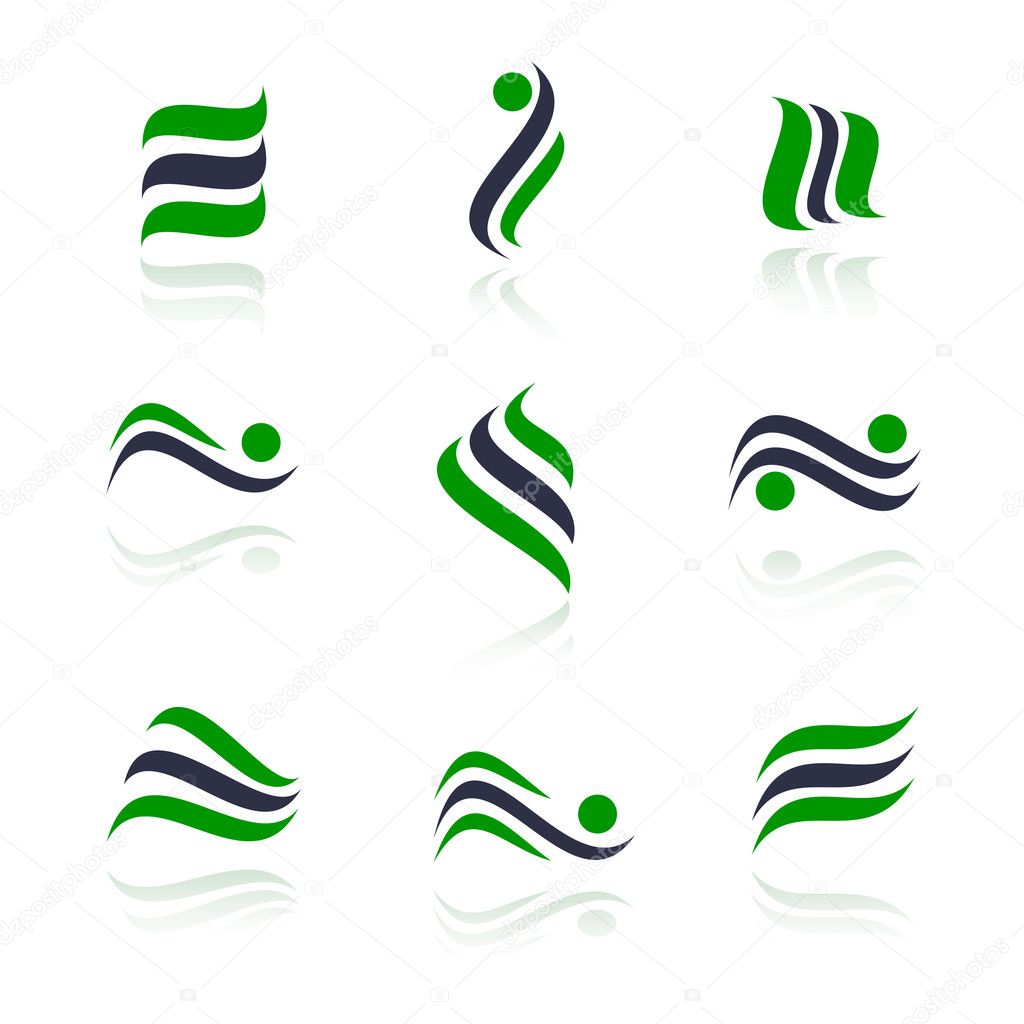 Set of logos. Vector-Illustration