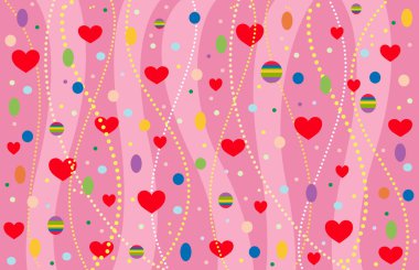 The Valentine's background. Vector-Illustration clipart