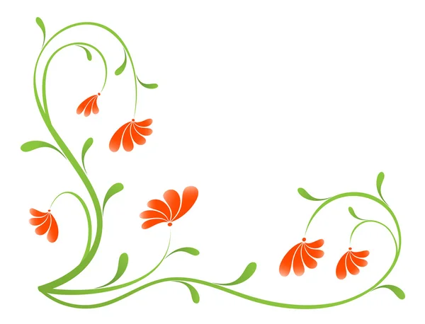 Grunge pintura flor fondo, elemento para el diseño. Vector-Illus — Archivo Imágenes Vectoriales