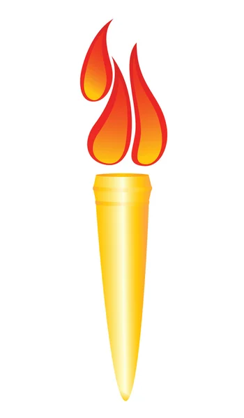 Олімпійський факел. Векторні ілюстрації — стоковий вектор