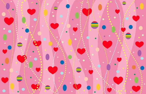 The Valentine's background. Vector-Illustration — Stock Vector