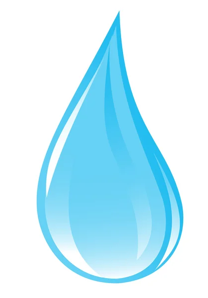 Goccia d'acqua pulita. Illustrazione vettoriale — Vettoriale Stock