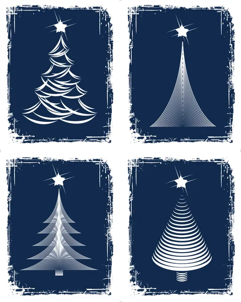 Conception d'arbre de Noël. Illustration vectorielle . — Image vectorielle