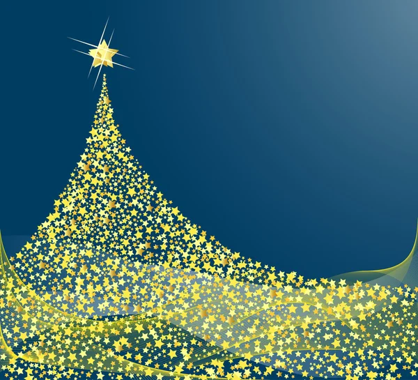 Desenho de árvore de Natal. Ilustração vetorial . —  Vetores de Stock