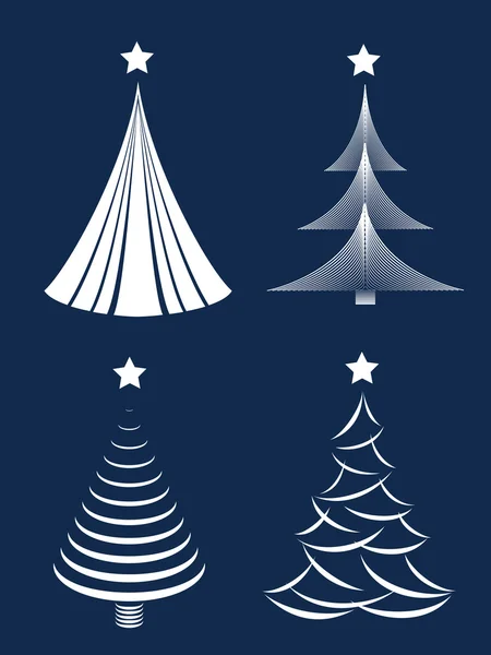 クリスマス ツリーの設計。ベクトル イラスト. — ストックベクタ