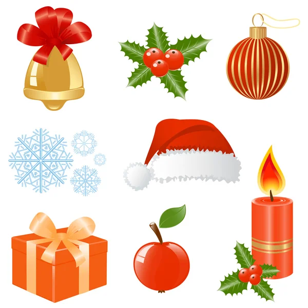 stock vector Christmas icons. Vector-Illustration