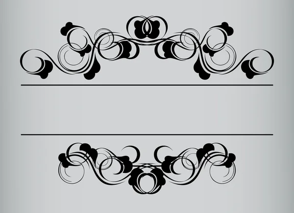Frame in vintage stijl. symmetrische naar binnen. vectorillustratie — Stockvector