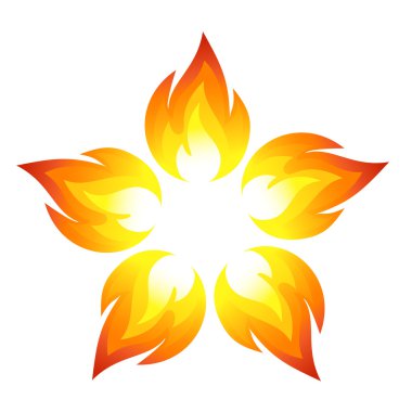 Fire flower clipart