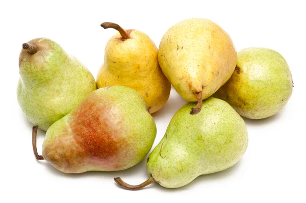 Groene en gele peren — Stockfoto