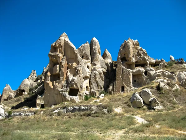 stock image Cave dwellings in Cappadoccia