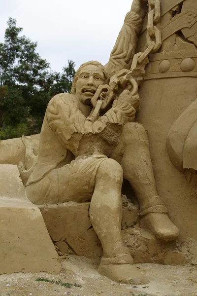 Sand sculpture — Stock Photo, Image