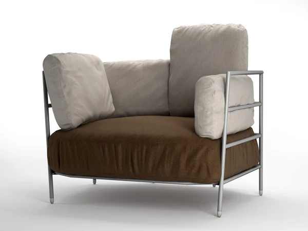 Moderne fauteuil geïsoleerd op wit — Stockfoto
