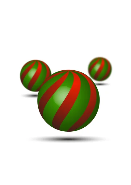 Red green balls — Stock Vector